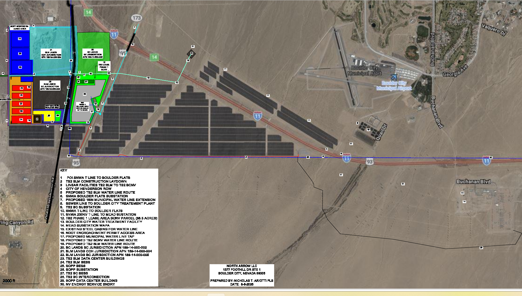 TS2 Data Center site plan — Boulder City, Nevada